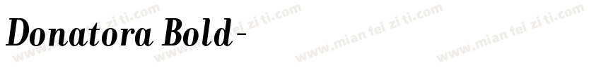 Donatora Bold字体转换